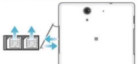 SONY Xperia C3 Dual - To remove the micro SIM cards - 1