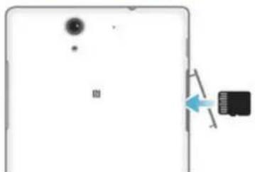 SONY Xperia C3 Dual - To insert a memory card - 1
