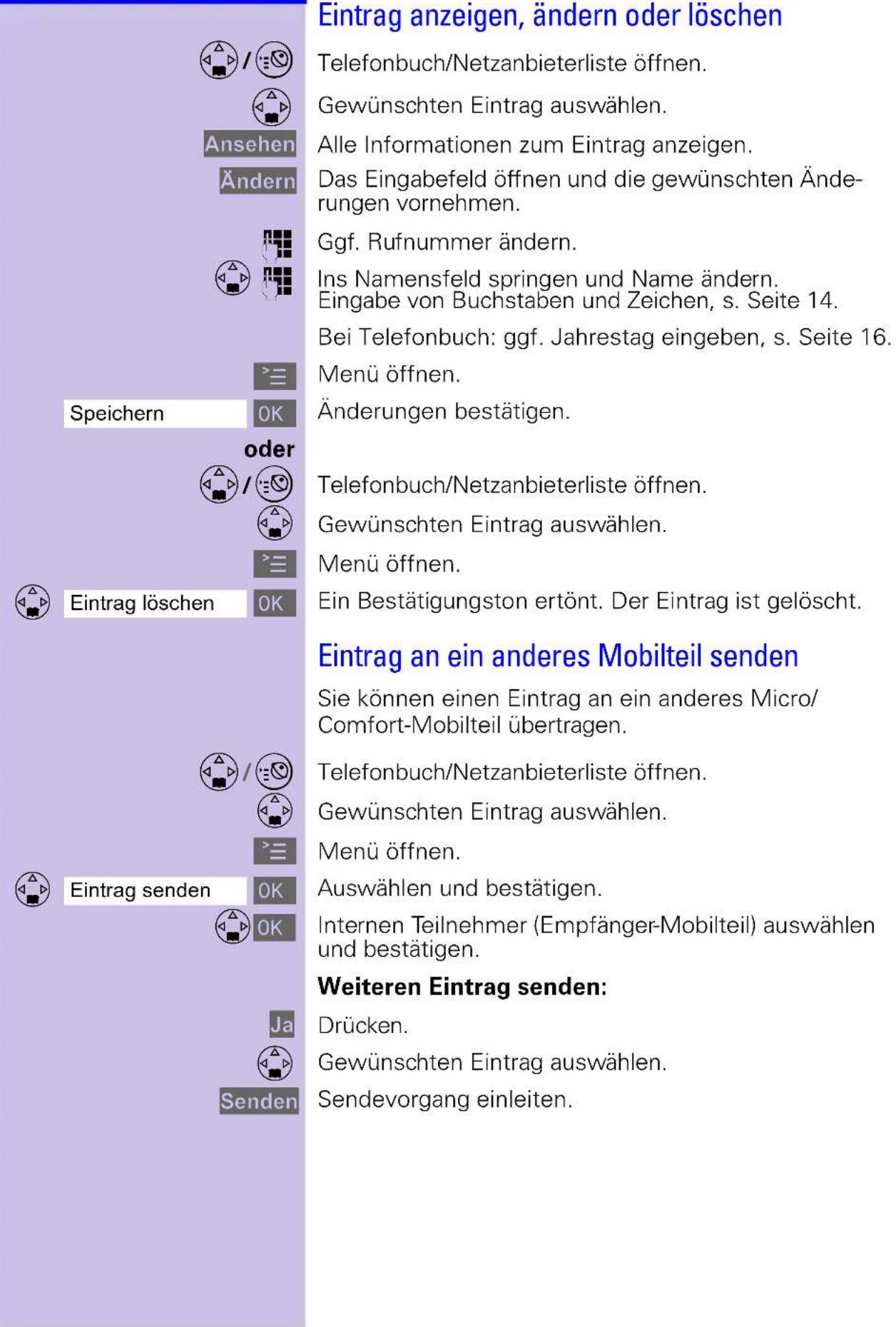 SIEMENS Gigaset Micro 4000s - Tastendrucken: - 1
