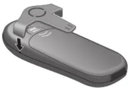 SIEMENS Gigaset Micro 4000s - Applicare la clip da cintura - 1