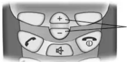 SIEMENS Gigaset E1 MA - Touches de navigation (+/ -) du combiné - 1
