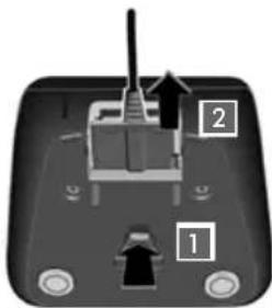 SIEMENS Gigaset AL18h - Raccordement du chargeur (s'il est fourni) - 2