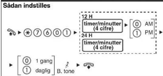 PANASONIC KXNT321 - Tilpasining af telefonen after dine behov - 2