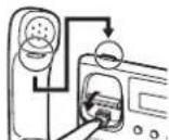 PANASONIC KXNT321 - Verrouiller le crochet du combiné - 1