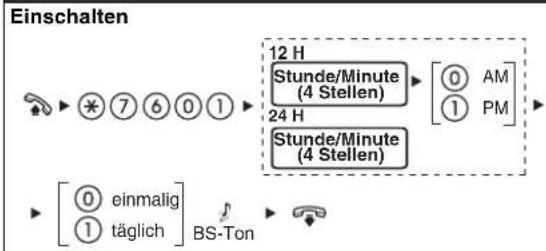 PANASONIC KXNT321 - Terminruf/Weckruf - 1