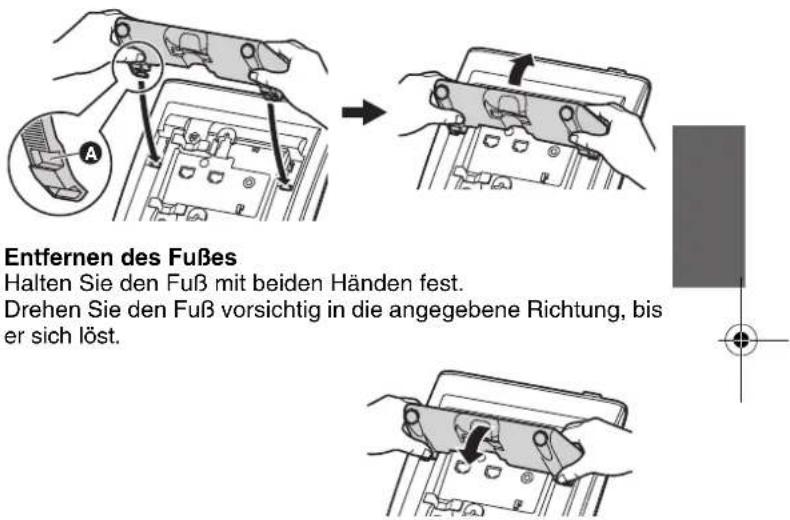 PANASONIC KXNT321 - Befestigung des FuBs - 1