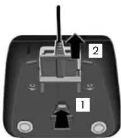 SIEMENS Gigaset AP28H - Raccordement du chargeur (s'il est fourni) - 2