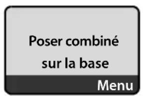 SIEMENS Gigaset A600A - Placer le combiné sur la base et l'inscrite. - 1