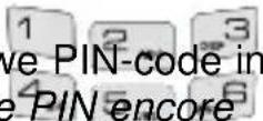 PROFOON PDX720 - PIN-Code wijzigen Modifier Code-PIN PIN-Codeändern Change PIN-Code - 8