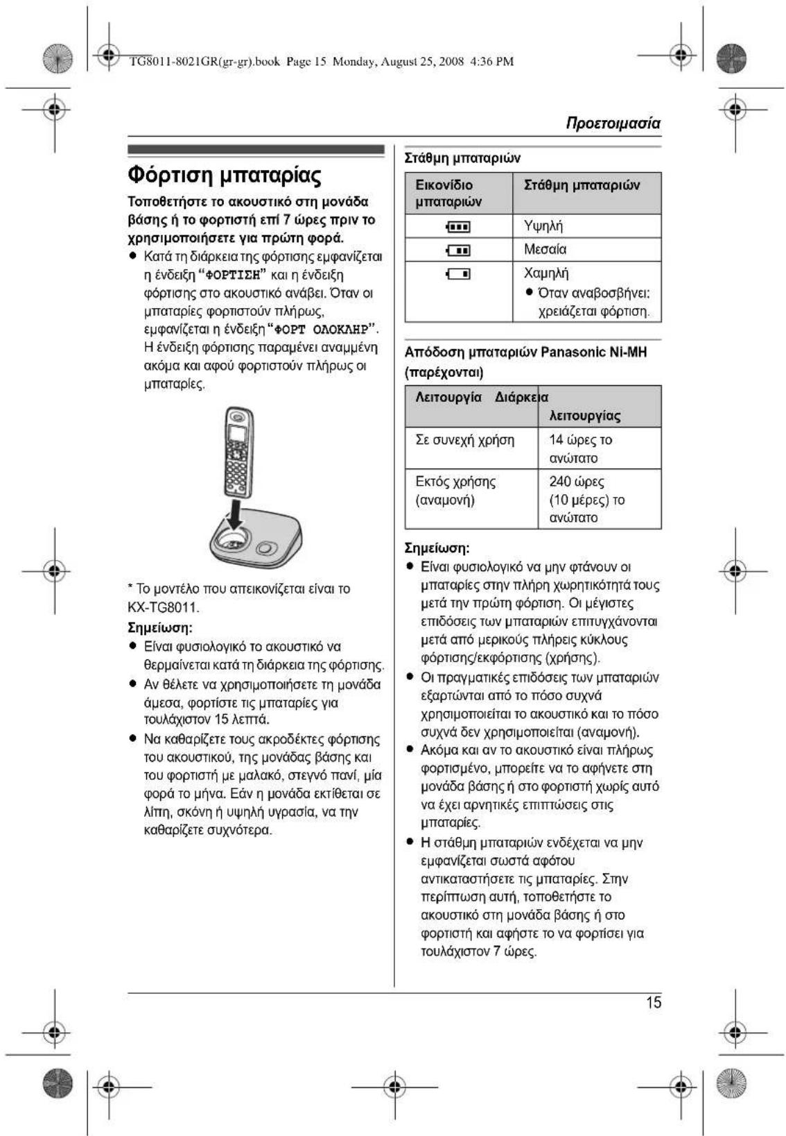PANASONIC KXTG8011 - 13