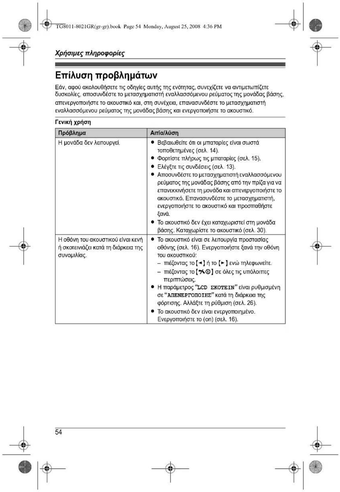 PANASONIC KXTG8011 - Akupwn kataxwnpnsakouotikoou - 25