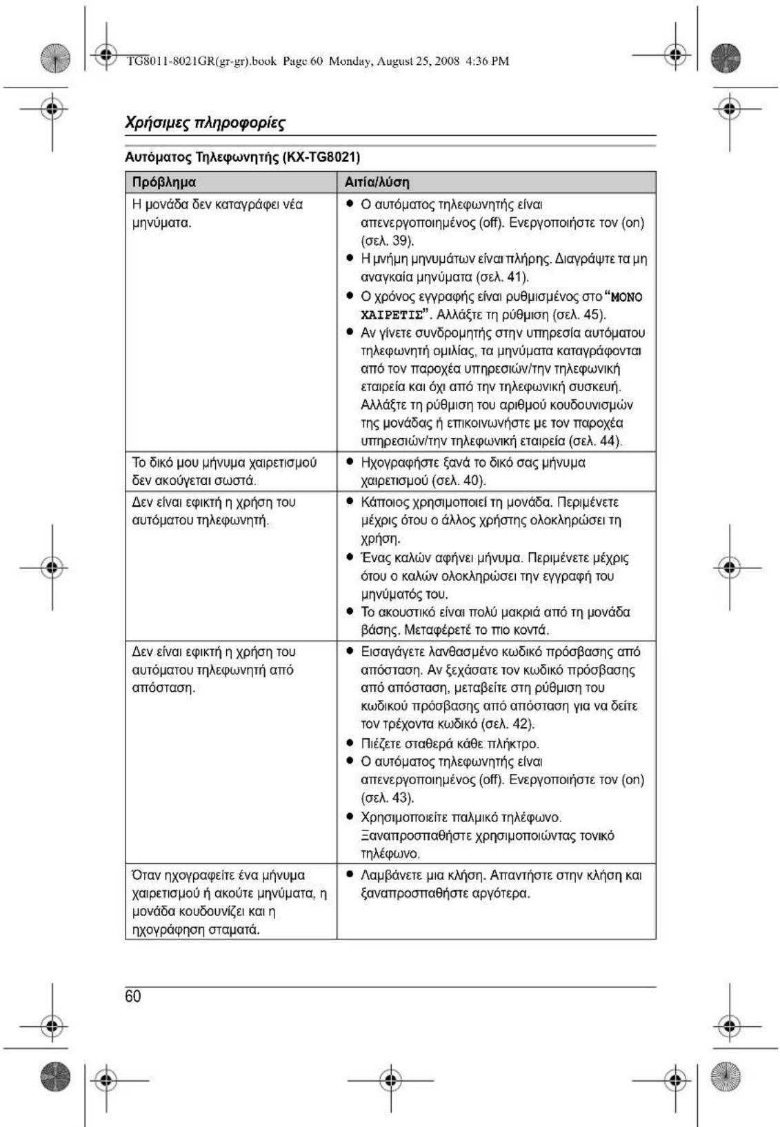 PANASONIC KXTG8011 - Akupwn kataxwnpnsakouotikoou - 31