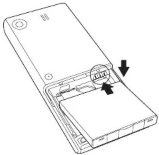 TOSHIBA TS605 - Insertion ou remplacement de la batterie - 2