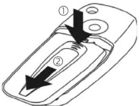 SIEMENS CXT65 - Insertion de la carte SIM/batterie - 1