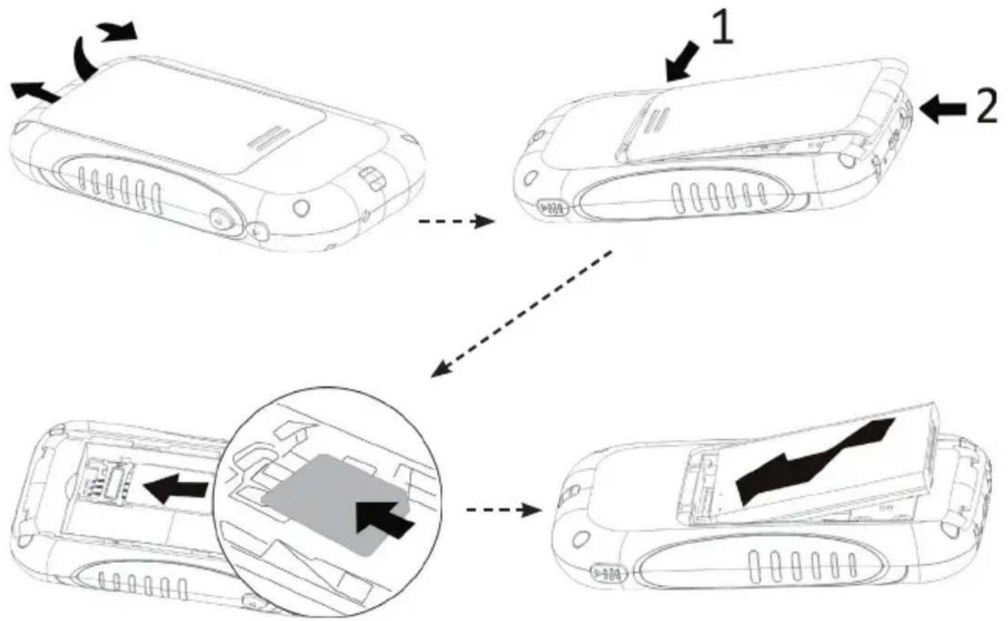 ITT Easy Pocket - Clamping and loading the battery icon - 1