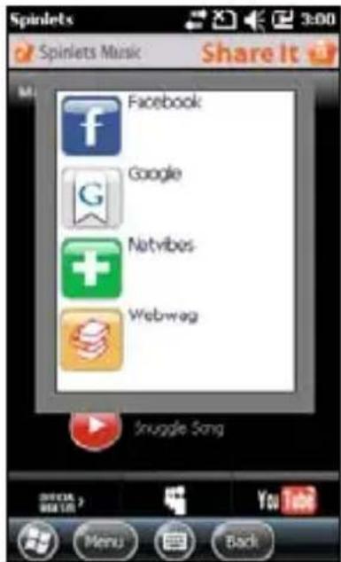 ACER NeoTouch P400 - Partager vos Spinlets - 1