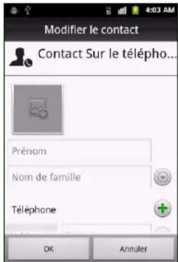 ACER Liquid Express E320 - Ajouter contact - 1
