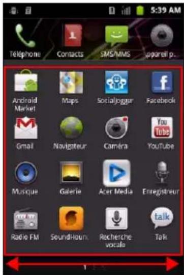 ACER Liquid Express E320 - Le menu des applications - 1
