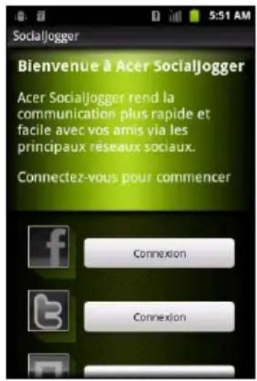 ACER Liquid Express E320 - Acer SocialJogger - 1