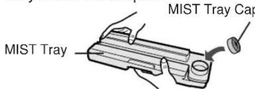 SHARP FUS63E - Put the MIST Tray Cap back on to close it. - 1