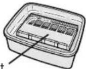 SHARP FUS63E - Legen Sie den Sprühnebelfilter zur Reinigung in die Lösung. - 1