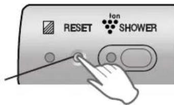 SHARP FUS63E - Plug in the product and press the MIST Unit Reset Button on the main unit. - 1