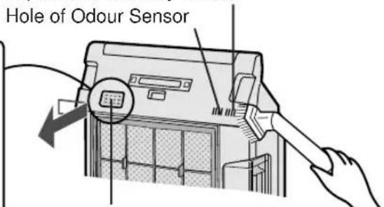 SHARP FUS63E - SENSOR FILTER CARE (The sensor Filter is in the sensor cover.) - 2