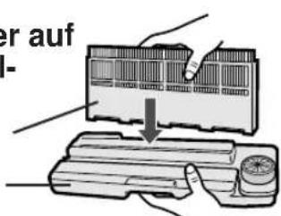 SHARP FUS63E - Setzen Sie den Sprühnebelfilter auf die Sprühnebelwanne. - 1