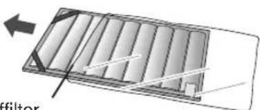 SHARP FUS63E - De filters verwijderen - 6