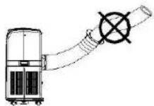 TRISTAR AC5500B - Plaatsen van de luchtafvoer accessoires. - 2