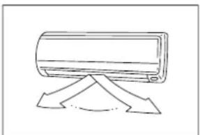 TECTRO TSCS725 - Impostazione della corrente d'aria verticale (su - giù) - 2