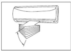 TECTRO TSC 126 - To set the horizontal air flow direction - 1