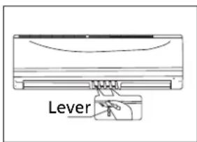 TECTRO TSC 126 - Adjusting the horizontal Air Flow Direction (up - down) - 1