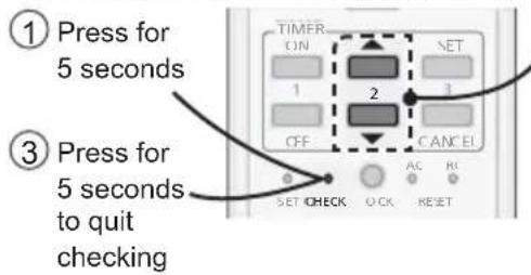 PANASONIC CSYE12QKE - The unit stops and the TIMER indicator blinks. - 1