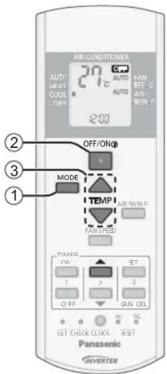 PANASONIC CSYE12QKE - Insertion des piles - 2