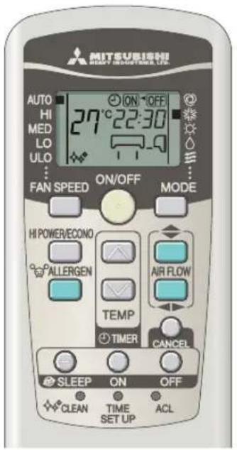 MITSUBISHI SRK80ZKS - Come cancellare - 1
