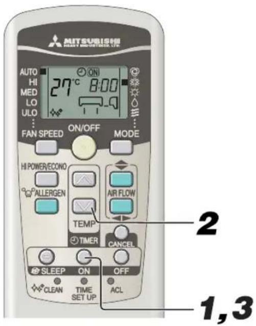 MITSUBISHI SRK80ZKS - Fonction ON-TIMER - 1