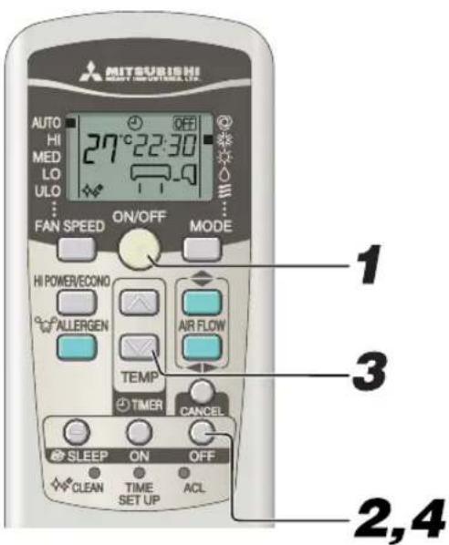 MITSUBISHI SRK80ZKS - OFF TIMER-Betrieb - 1