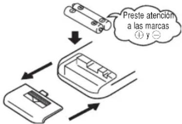 MITSUBISHI SRK80ZKS - Procedimiento de reemplazo de las baterías - 1