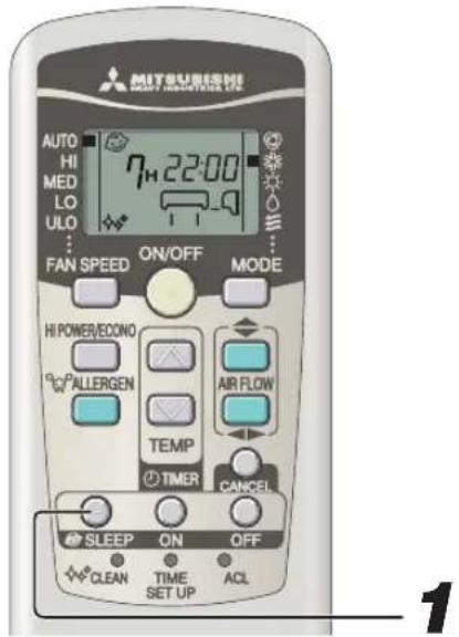 MITSUBISHI SRK80ZKS - SLEEP TIMER-Betrieb - 2