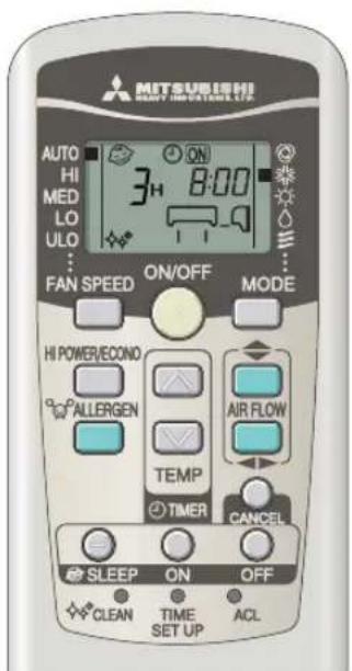 MITSUBISHI SRK71ZKS - Operação SLEEP TIMER + ON TIMER - 1