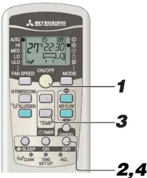 MITSUBISHI SRK71ZKS - Fonction OFF-TIMER - 1