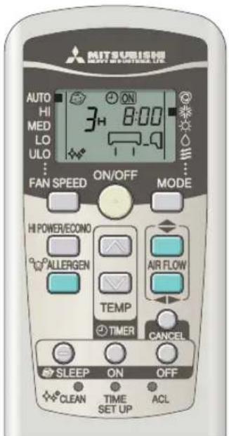 MITSUBISHI SRK71ZKS - SLEEP TIMER + ON-TIMER operation - 1