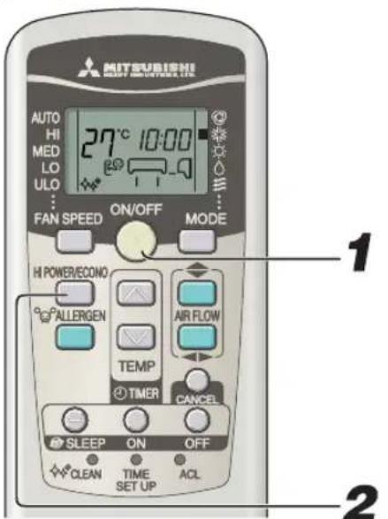 MITSUBISHI SRK71ZKS - Fonction HIGH POWER/ECONOMY - 1