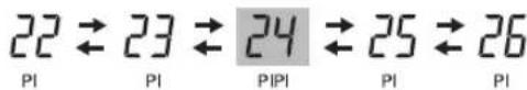 MITSUBISHI SRK71ZKS - Predefinir a temperatura - 1