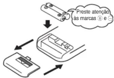 MITSUBISHI SRK71ZKS - Substituição das pilhas - 1