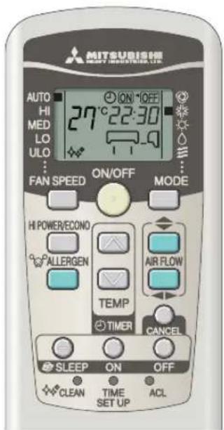 MITSUBISHI SRK71ZKS - Funcionamiento en modo PROGRAM TIMER (temporizador programado) - 1