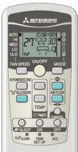 MITSUBISHI SRK71ZKS - TIMER-Programmierung - 1