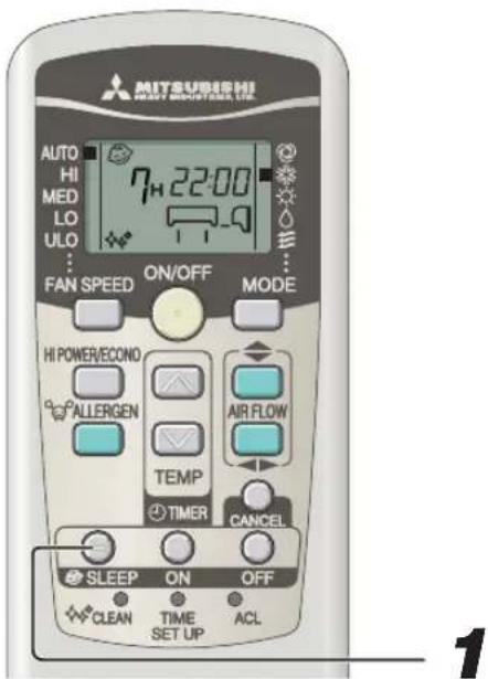 MITSUBISHI SRK71ZKS - Fonction SLEEP TIMER - 2