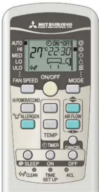 MITSUBISHI SRK71ZKS - Gebruik werkingsmodus PROGRAM TIMER - 1